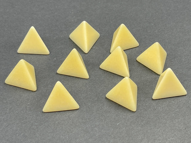 Chessex - Opaque Polyhedral Bag of 10 Blank Ivory d4 Dice