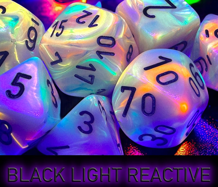 Chessex - Festive Circus/black Polyhedral 7-Dice Set