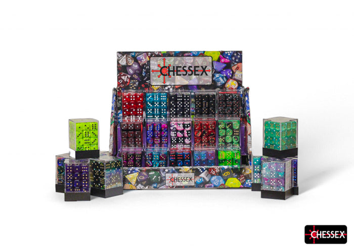 Chessex - Best of Chessex 12mm d6 w/pips Dice Block Sampler