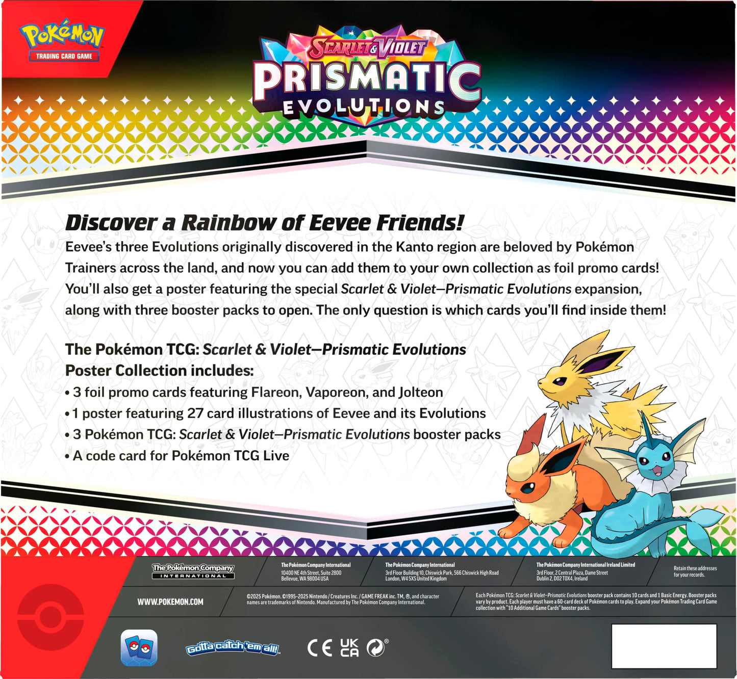 Pokémon (PKM) - Karmesin und Purpur 8.5 - Prismatische Entwicklungen / Prismatic Evolutions - Poster Kollektion - DE