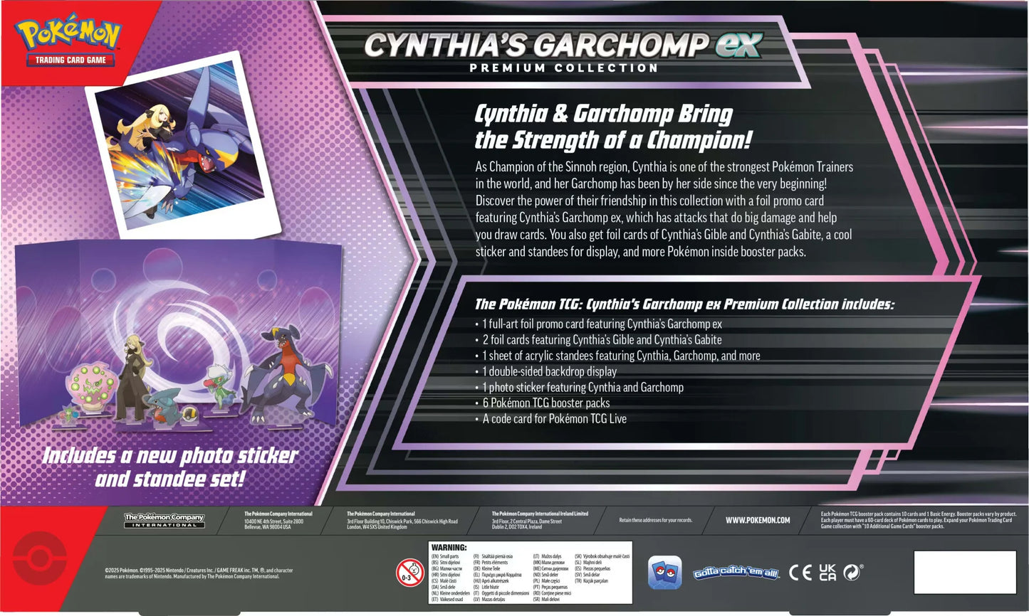 Pokémon (PKM) - Ewige Rivalen - Cynthias Knakrack-ex Premium Kollektion / Box - DE