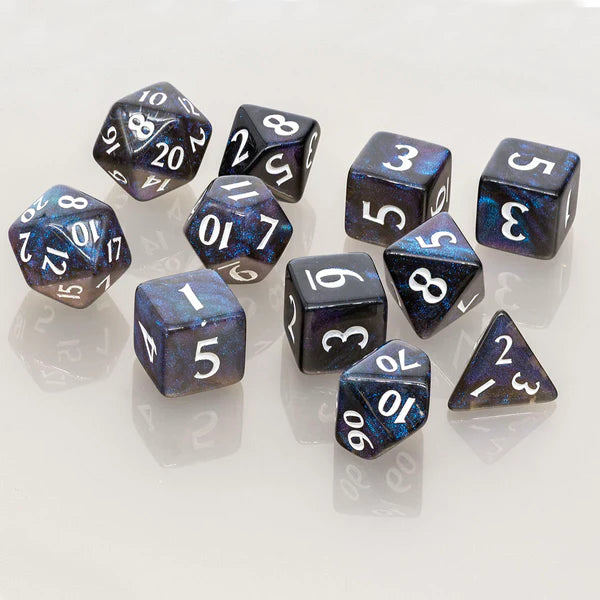 Ultra Pro (UP) - Eclipse Acrylic RPG Dice Set (11 Stück) - Jet Black