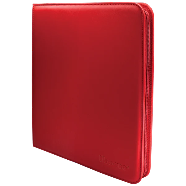 Ultra Pro (UP) - Vivid 12-Pocket Zippered PRO-Binder - Red