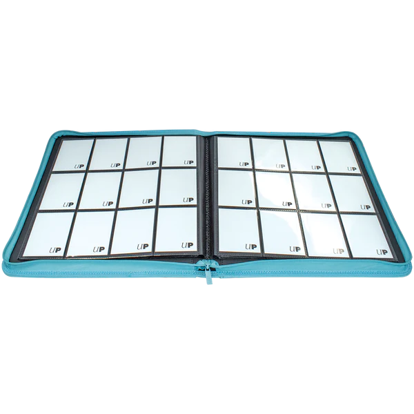 Ultra Pro (UP) - Vivid 12-Pocket Zippered PRO-Binder - Light Blue