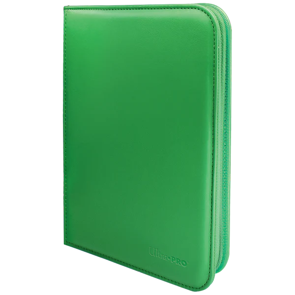 Ultra Pro (UP) - Vivid 4-Pocket Zippered PRO-Binder: Green