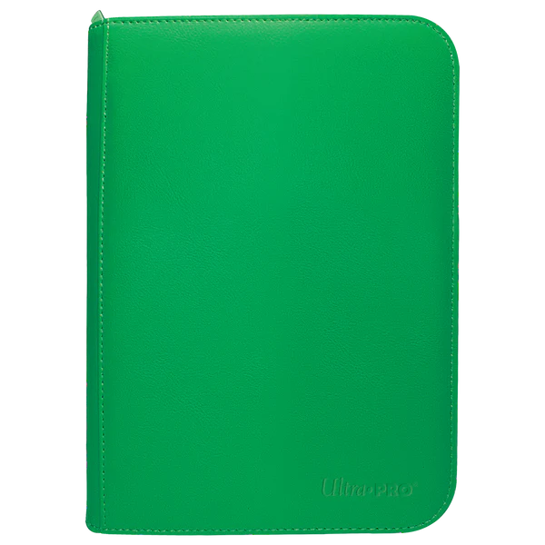 Ultra Pro (UP) - Vivid 4-Pocket Zippered PRO-Binder: Green