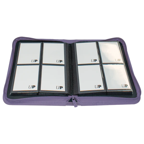 Ultra Pro (UP) - Vivid 4-Pocket Zippered PRO-Binder: Purple