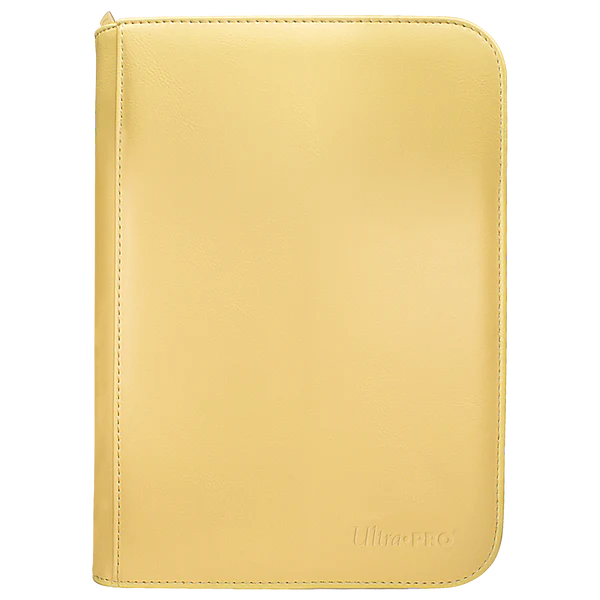Ultra Pro (UP) - Vivid 4-Pocket Zippered PRO-Binder: Yellow