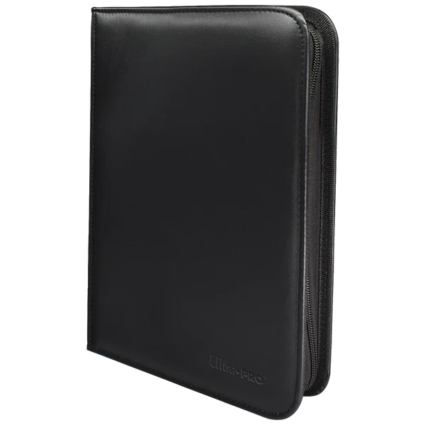 Ultra Pro (UP) - Vivid 4-Pocket Zippered PRO-Binder: Black
