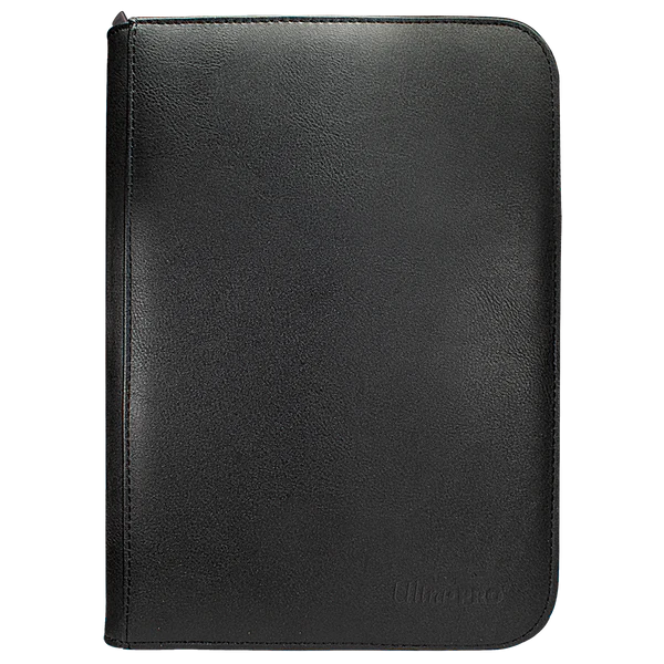 Ultra Pro (UP) - Vivid 4-Pocket Zippered PRO-Binder: Black