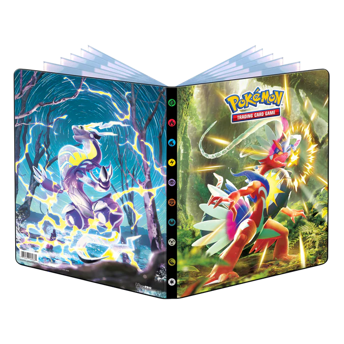 Ultra Pro (UP) - Scarlet and Violet / Karmesin und Purpur - Koraidon und Miraidon 9-Pocket Portfolio für Pokémon (PKM)