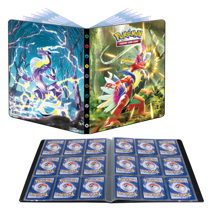 Ultra Pro (UP) - Scarlet and Violet / Karmesin und Purpur - Koraidon und Miraidon 9-Pocket Portfolio für Pokémon (PKM)