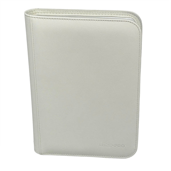 Ultra Pro (UP) - Vivid 4-Pocket Zippered PRO-Binder: White
