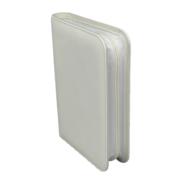 Ultra Pro (UP) - Vivid 4-Pocket Zippered PRO-Binder: White