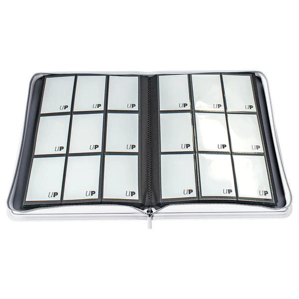 Ultra Pro (UP) - Vivid 9-Pocket Zippered PRO-Binder: White