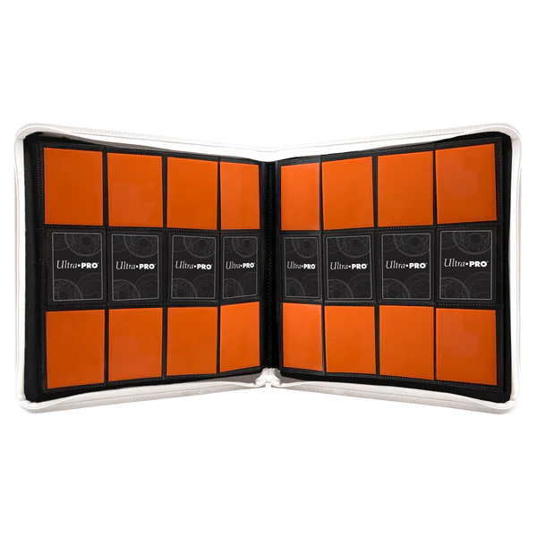 Ultra Pro (UP) - Vivid 12-Pocket Zippered PRO-Binder: White