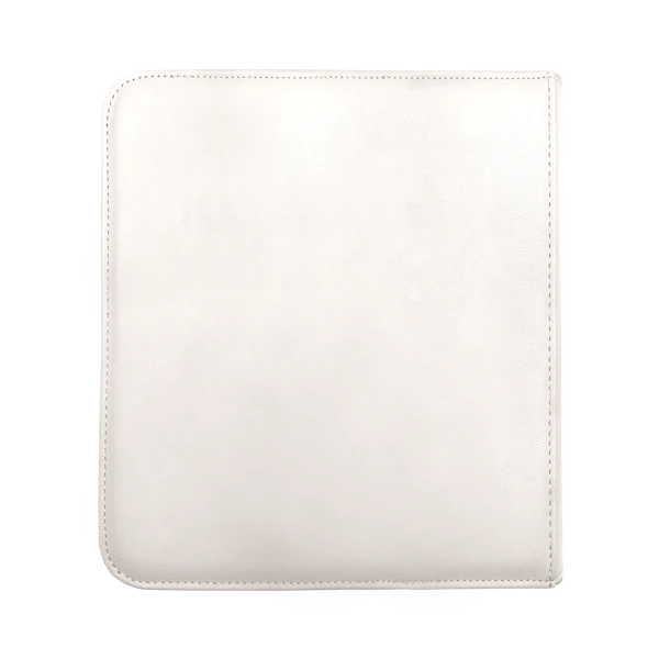 Ultra Pro (UP) - Vivid 12-Pocket Zippered PRO-Binder: White