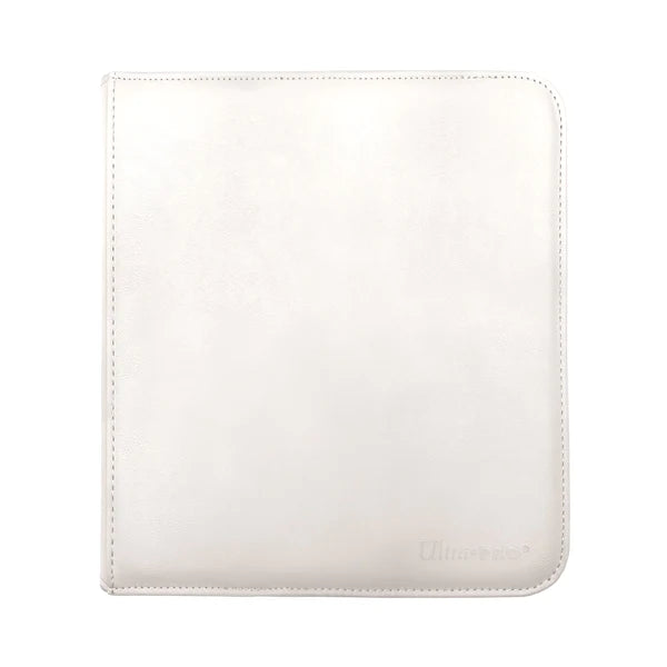 Ultra Pro (UP) - Vivid 12-Pocket Zippered PRO-Binder: White