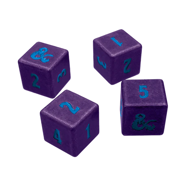 Ultra Pro (UP) - Phandelver and Below: The Shattered Obelisk Underdark Heavy Metal D6 Dice Set (4 Stück) für Dungeons & Dragons