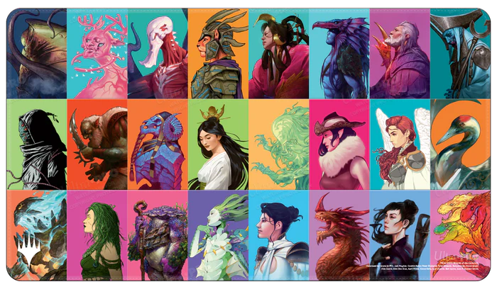 Ultra Pro (UP) - Commander Masters Pop Collage White Stitched Standard Gaming Playmat / Spielmatte für Magic: The Gathering