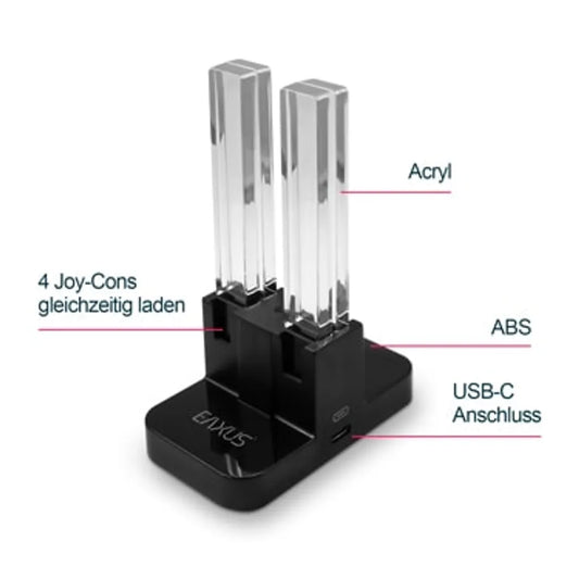 EAXUS - Nintendo Switch - Ladestation für 4 Joy-Cons
