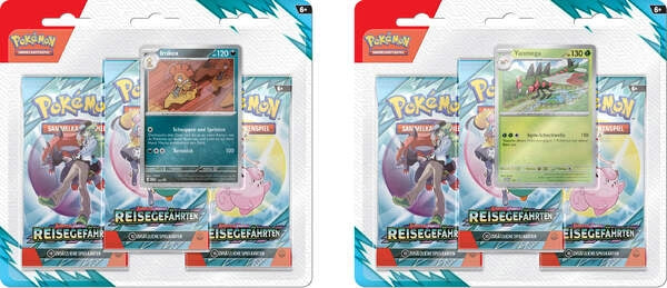 Pokémon (PKM) - Karmesin & Purpur 09 - Reisegefährten - 3-Pack Blister - DE