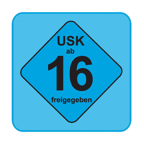 USK-Aufkleber USK:16 blau 100-er Pack