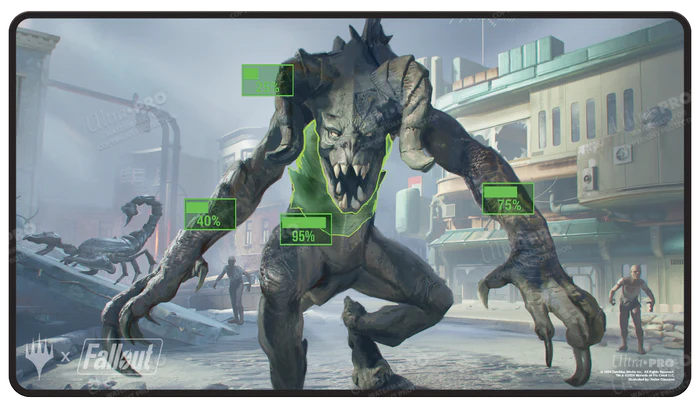 Ultra Pro (UP) - Fallout® V.A.T.S. Black Stitched Standard Gaming Playmat / Spielmatte für Magic: The Gathering