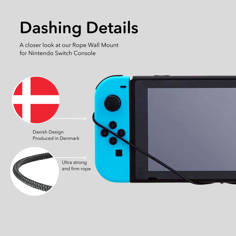 FLOATING GRIP - Nintendo Switch - Wandhalterung Konsole - black/grey