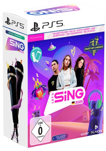 Lets Sing 2025 PS-5 + 2 Mics