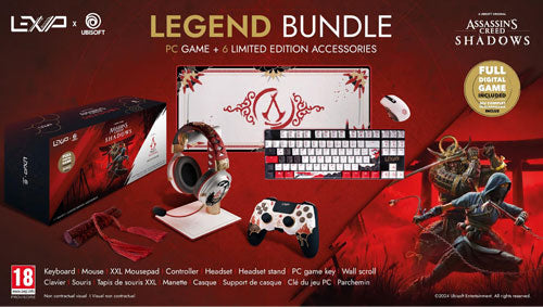 PC Gaming Set "AC Shadows" Mouse/Keyb./Mat incl. Assassins Creed Shadows PC Vollversion Mouse +...