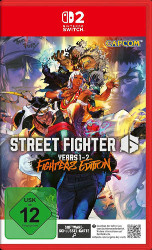 Street Fighter 6 NSW2 Fighters Edition SSK Years 1-2 Software-Schlüssel-Karte