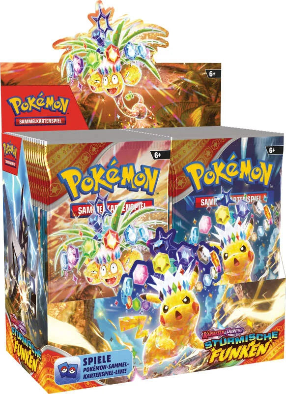 Pokémon (PKM) - Karmesin & Purpur 8 - Stürmische Funken - Booster Display (36 Booster) - DE