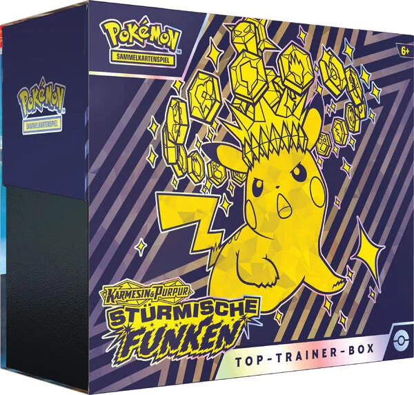 Pokémon (PKM) - Karmesin & Purpur 8 - Stürmische Funken - Elite | Top Trainer Box - DE