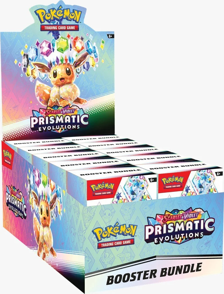 Pokémon (PKM) - Karmesin und Purpur 8.5 - Prismatische Entwicklungen / Prismatic Evolutions - Booster Bundle - DE
