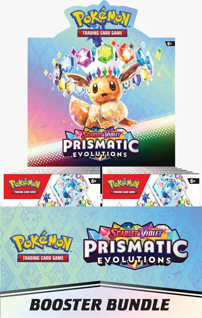 Pokémon (PKM) - Karmesin und Purpur 8.5 - Prismatische Entwicklungen / Prismatic Evolutions - Booster Bundle - DE