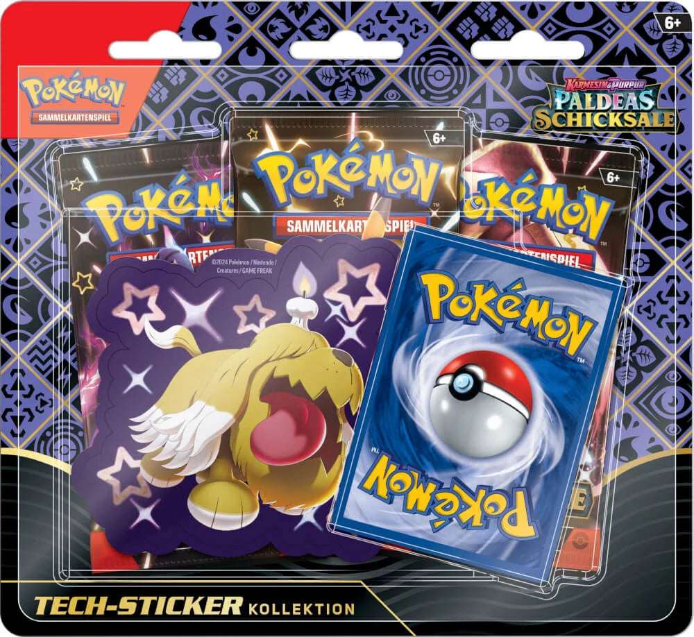 Pokémon (PKM) - Karmesin & Purpur 4.5 - Paldeas Schicksale - Tech-Sticker-Kollektion - 12er Set - DE