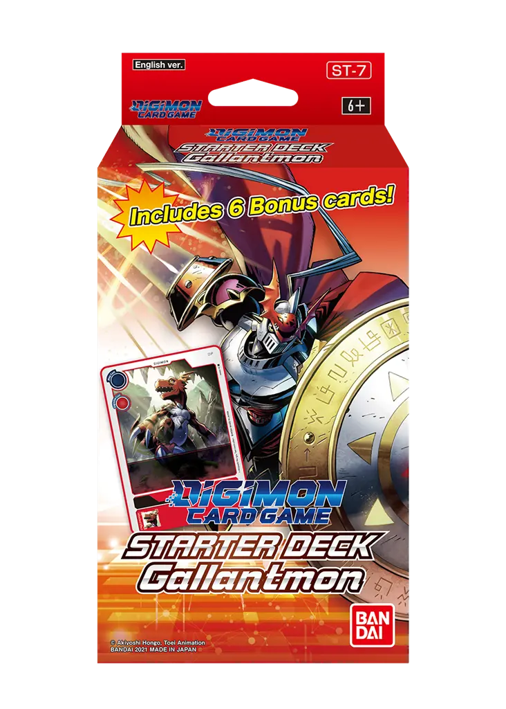 Digimon Card Game Starter Decks 7 + 8 Ulforce Veedramon & Gallantmon Single or 6 Pack | EN Gallantmon 6 display