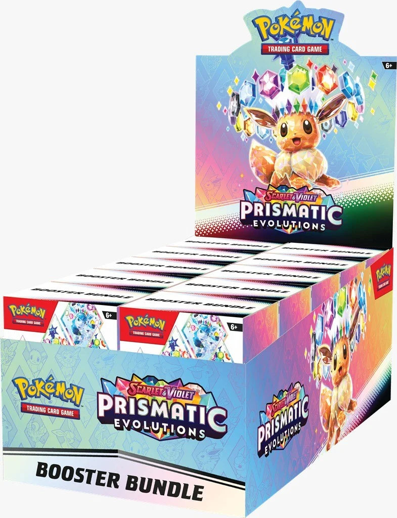 Pokémon (PKM) - Karmesin und Purpur 8.5 - Prismatische Entwicklungen / Prismatic Evolutions - Booster Bundle - DE