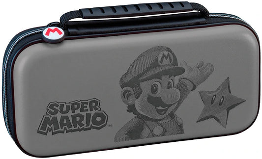 BIGBEN - Nintendo Switch - Transporttasche für die Nintendo Switch™ und Nintendo Switch Lite™ - Mehrfarbig / Super Mario - NNS46G (grau)