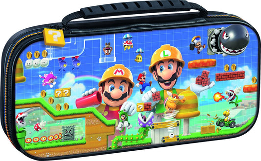 BIGBEN - Nintendo Switch - Transporttasche für die Nintendo Switch™ und Nintendo Switch Lite™ - Mehrfarbig / Mario Maker 2 - NNS50C