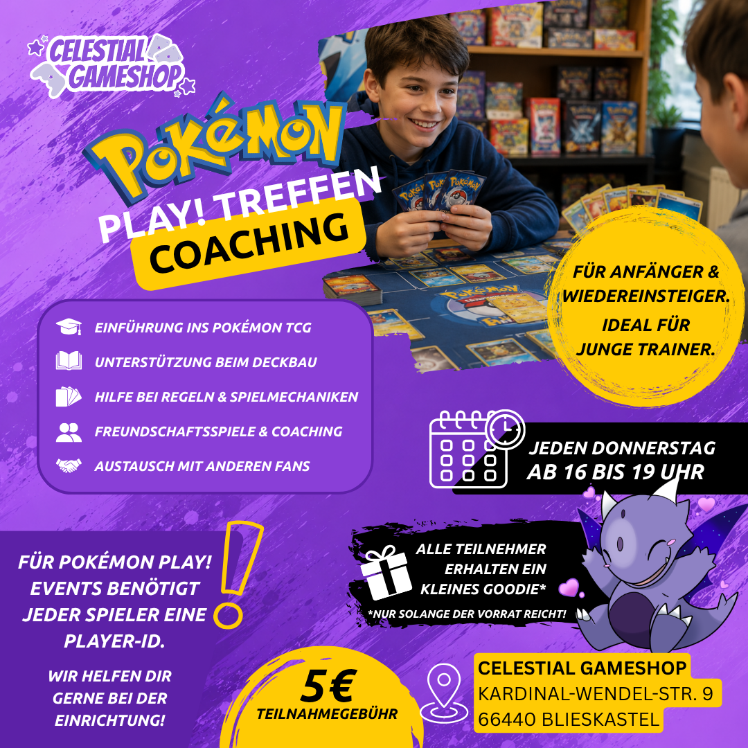 Pokémon Play Treffen (Coaching) – Lerne das Pokémon Sammelkartenspiel // Learn to Play Event