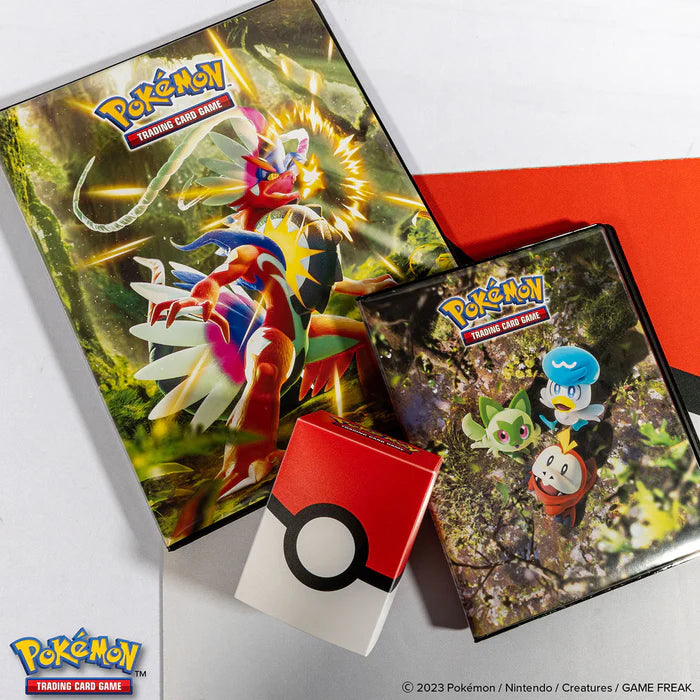 Ultra Pro (UP) - Scarlet and Violet / Karmesin und Purpur - Koraidon und Miraidon 9-Pocket Portfolio für Pokémon (PKM)