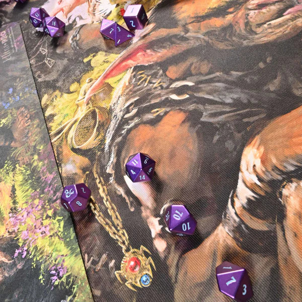 Ultra Pro (UP) - Phandelver and Below: The Shattered Obelisk Underdark Heavy Metal D6 Dice Set (4 Stück) für Dungeons & Dragons