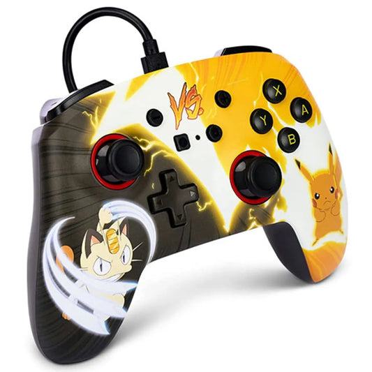 POWERA - Nintendo Switch - Enhanced Wired Controller - Pokémon: Pikachu vs. Meowth - NSGP0039-02 - Mehrfarbig