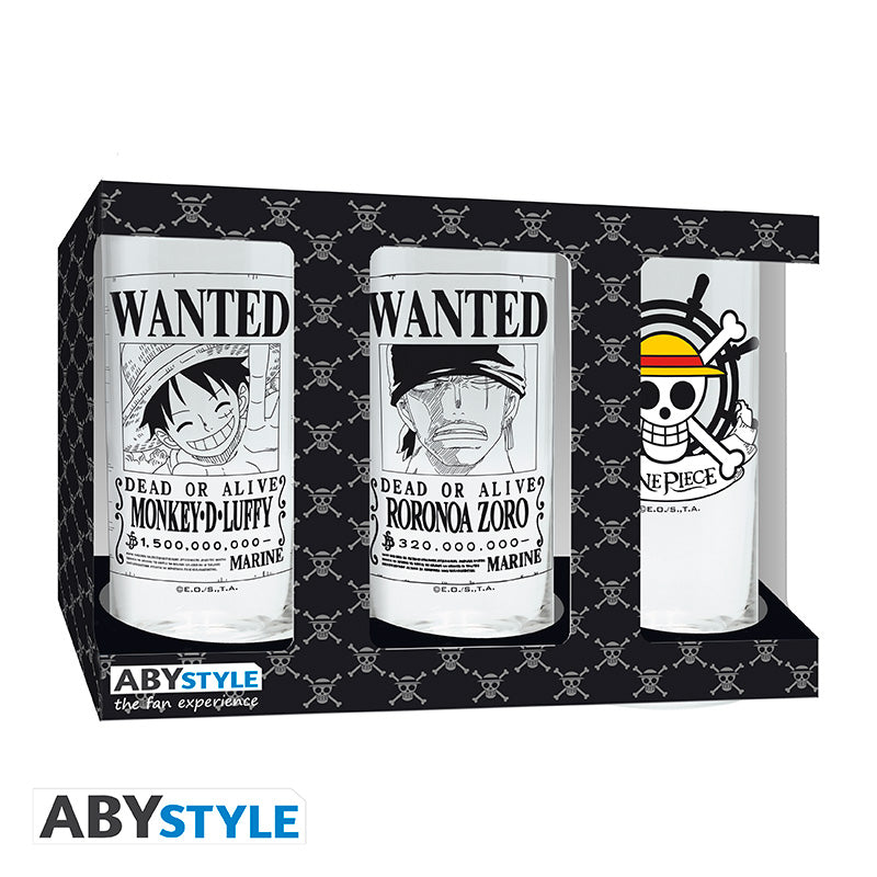 ABYstyle - ONE PIECE - 3 glass set Display (2 Pieces)