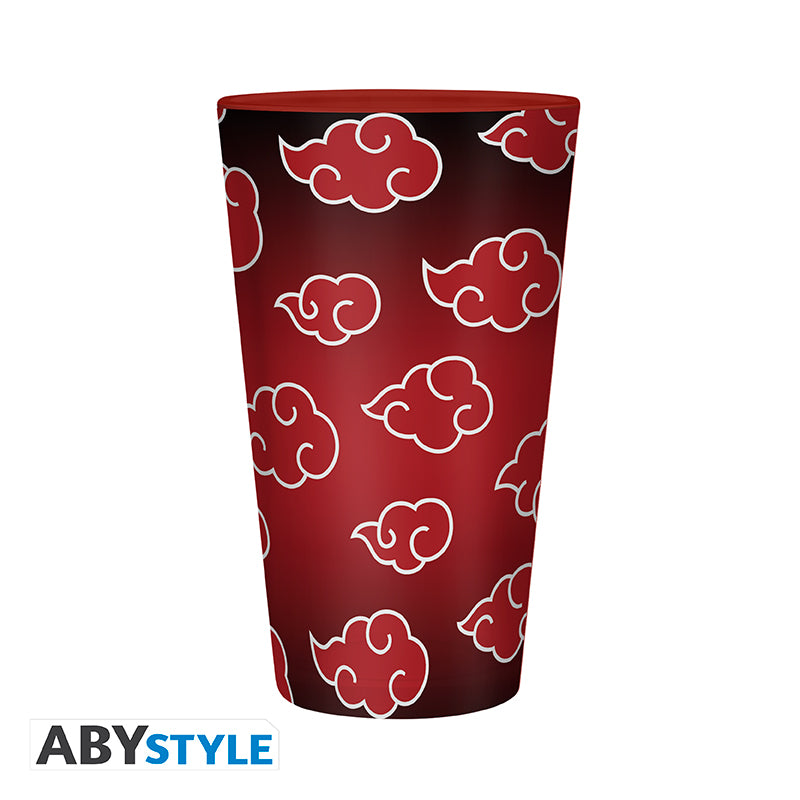 ABYstyle - NARUTO SHIPPUDEN - Large Glass - 400ml - Akatsuki Display (2 Pieces)