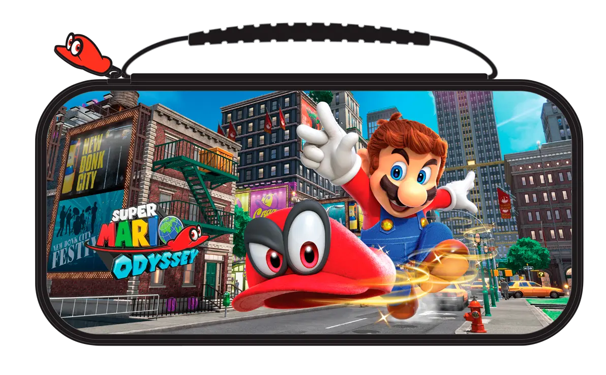 BIGBEN - Nintendo Switch - Transporttasche für die Nintendo Switch™ und Nintendo Switch Lite™ - Mehrfarbig / Super Mario Odyssey - NNS58