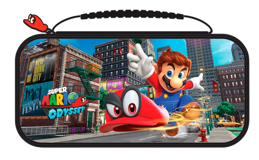 BIGBEN - Nintendo Switch - Transporttasche für die Nintendo Switch™ und Nintendo Switch Lite™ - Mehrfarbig / Super Mario Odyssey - NNS58