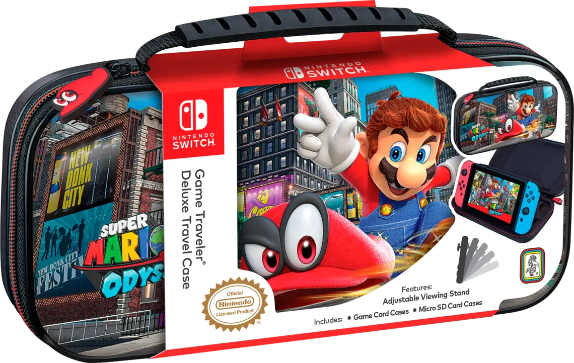 BIGBEN - Nintendo Switch - Transporttasche für die Nintendo Switch™ und Nintendo Switch Lite™ - Mehrfarbig / Super Mario Odyssey - NNS58